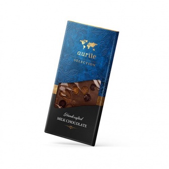 Chocolate de Leite com Mix de Frutos Secos e Groselha (100g) - Aurile Selection