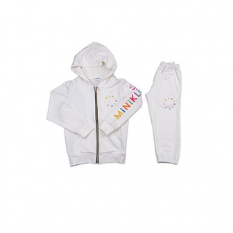 Casaco com Capuz + Calças de Fato de Treino BRANCO 7-8 anos MINIKLOVA